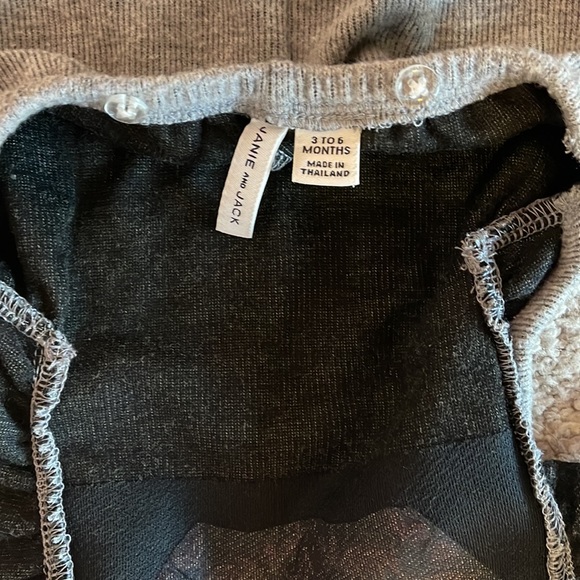 Janie and Jack Baby Grey and Pink Corduroy Overalls - Picture 11 of 11